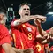 Laga babak pertama ditutup dengan hasil imbang 1-1. Di menit ke-51, Fabian Ruiz mencetak gol kemenangan untuk Spanyol. (Alberto PIZZOLI/AFP)