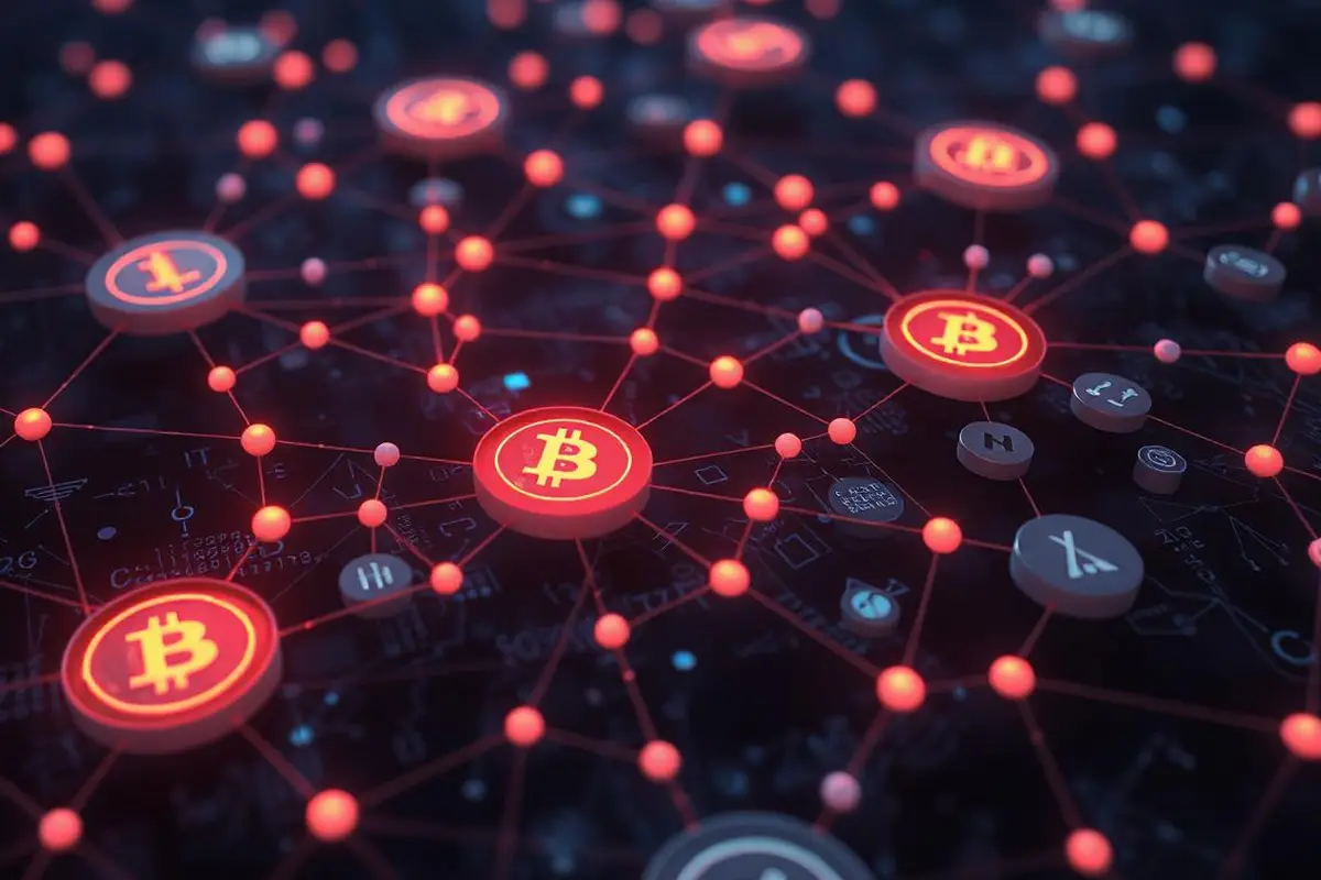 Ilustrasi Blockchain. (Foto by AI)