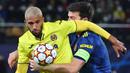 Villarreal langsung tampil menekan dan mendominasi jalannya laga di babak pertama, baik dari sisi penguasaan bola maupun kreasi peluang. Namun, tak ada gol yang tercipta hingga laga memasuki jeda turun minum. (AFP/Jose Jordan)