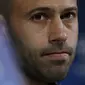 Leg 2 Copa del Rey melawan Espanyol bakal jadi pertandingan terakhir Javier Mascherano bersama Barcelona. (AFP/Marco Bertorello)