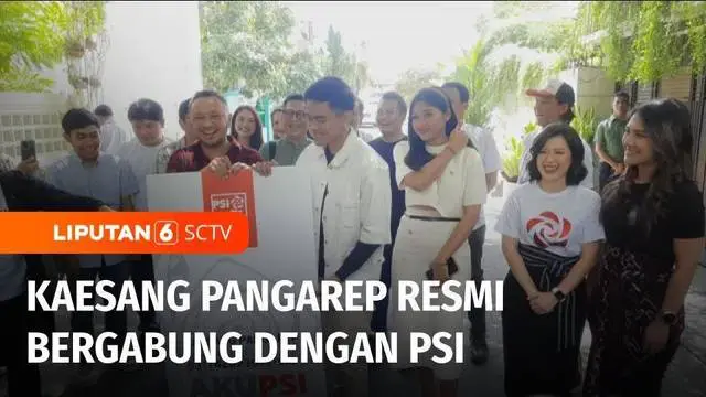 Putra bungsu Presiden Jokowi, Kaesang Pangarep akhirnya resmi berlabuh ke Partai Solidaritas Indonesia atau PSI.