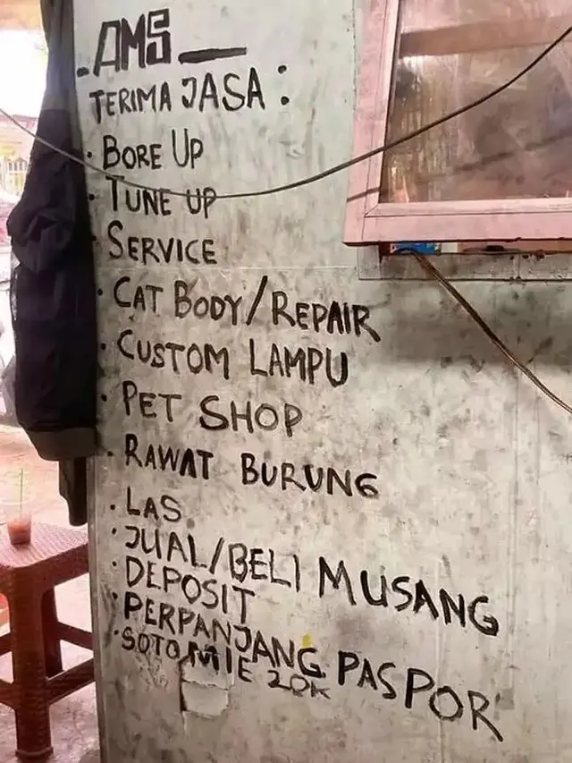 Kumpulan Potret Usaha Sampingan Bengkel yang Bisa Jadi Inspirasi (ist)