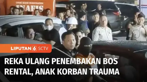 VIDEO: Reka Ulang Penembakan Bos Rental, 3 Tersangka TNI AL Peragakan 36 Adegan