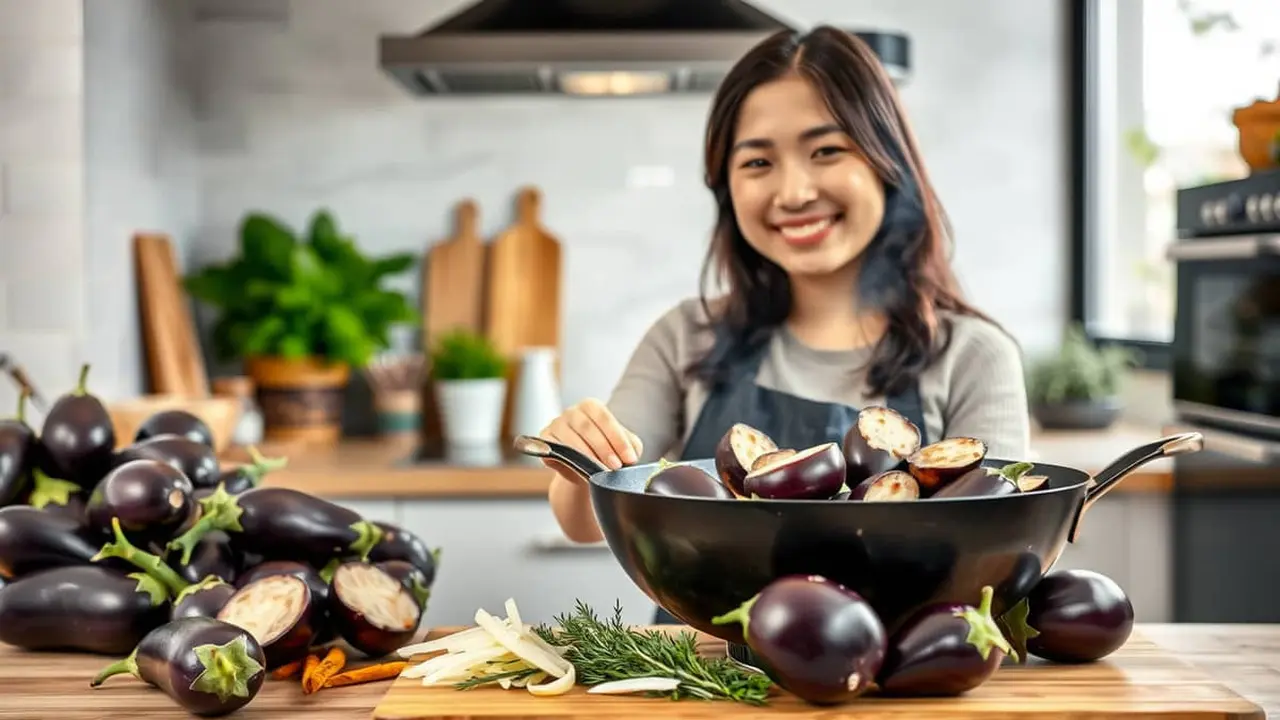 resep tumis terong ungu sederhana