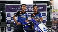 Dua pembalap Indonesia, Galang Hendra (kanan) dan Muhammad Faerozi akan tampil di seri terakhir WSSP300 Qatar (dok: Yamaha)