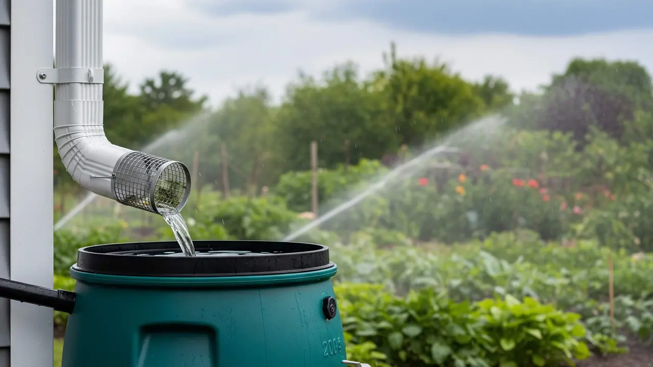 Ide Menyimpan Air Hujan untuk Menyiram Kebun