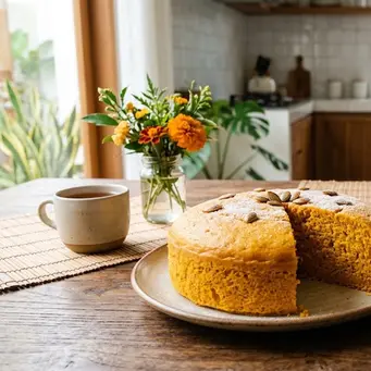 Resep Bolu Labu Kukus. (AI Generated)