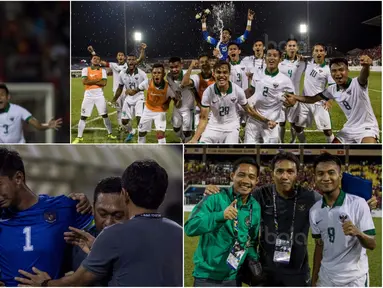 Berikut ini lima momen menarik Timnas Indonesia menahan imbang Vietnam 0-0 pada laga Grup B SEA Games 2017 Malaysia. (Bola.com/Vitalis Yogi Trisna)