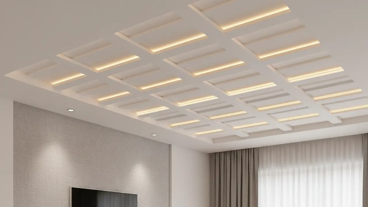 Model Plafon PVC Ruang Tamu Sederhana tapi Terlihat Mewah