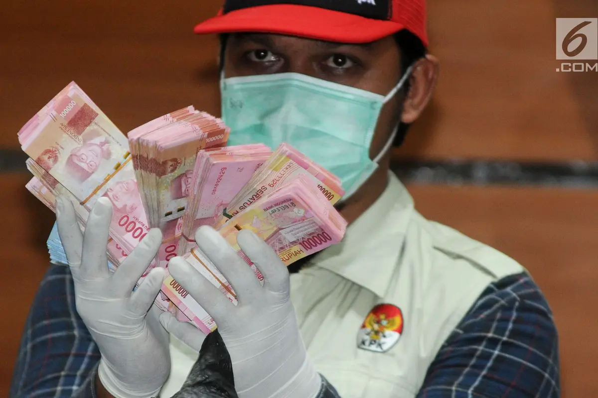 Barang Bukti Uang Tunai OTT Bupati Bengkulu Selatan