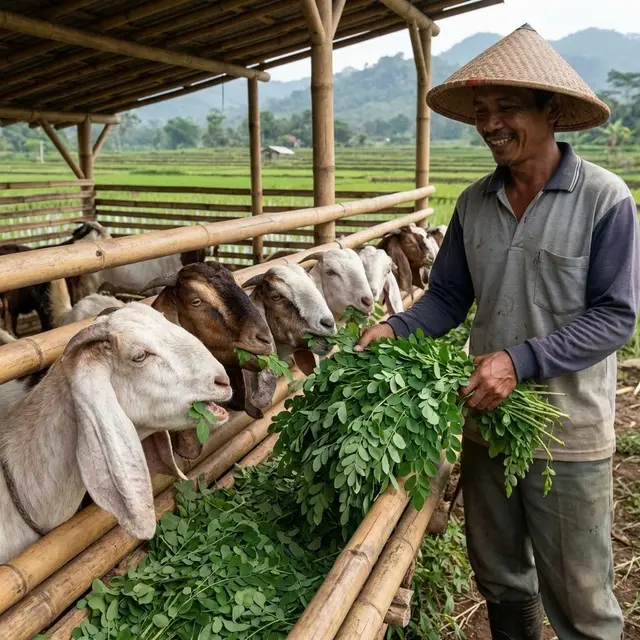 Pakan Hijauan Paling Kaya Protein untuk Kambing
