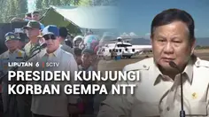 Presiden Prabowo Kunjungi Korban Gempa di NTT