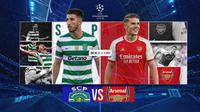 Leg 1 Peremppat Final Liga Champions, Sporting Vs Arsenal. (Gemini/Gregah Nurikhsani/Bola.com)