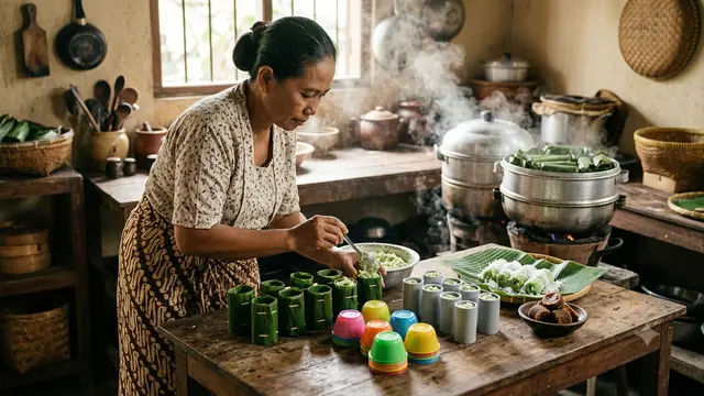 Cara Membuat Kue Putu Tanpa Cetakan Tradisional