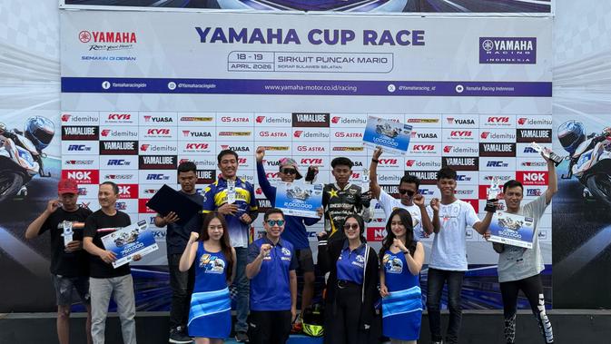 Hasil Lengkap Yamaha Cup Race 2026: Tuan Rumah Sulsel Nyaris Sapu Bersih Gelar Juara!