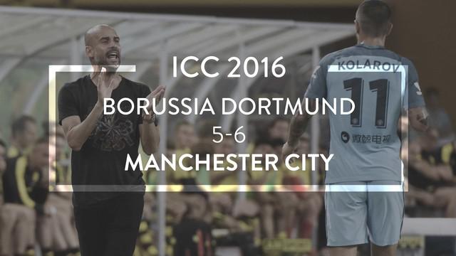 Borussia Dortmund menyulitkan Josep Guardiola manajer baru Manchester City dengan memaksa laga diselesaikan hingga adu penalti di ICC 2016.
