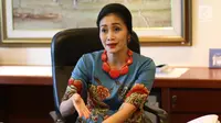 Direktur Konsumen BRI Handayani saat dipotret tim Liputan6.com di Jakarta, Rabu (11/4). (Liputan6.com/Angga Yuniar)