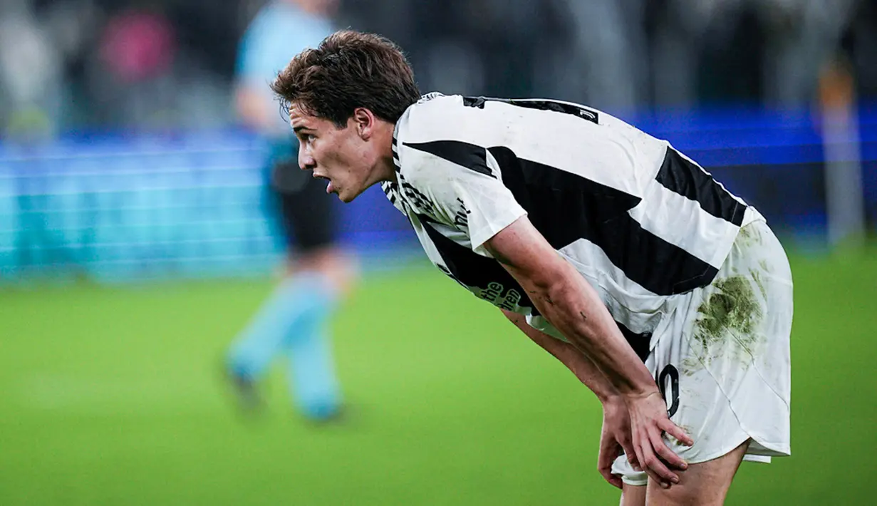 Bermain di Stadion Allianz, Turin, laga Juventus vs VfB berakhir dengan skor 1-0 untuk tim tamu. Ini menjadi kekalahan perdana Nyonya Tua di kandang sendiri musim ini. (Marco Alpozzi/LaPresse via AP)