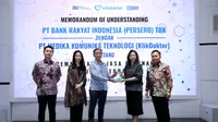 MoU PT Bank Rakyat Indonesia (Persero) Tbk bersama PT Medika Komunika Teknologi tentang Pemanfaatan Jasa Layanan Fasilitas Perbankan di Jakarta, 17 Juli 2023.