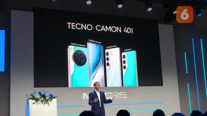 <p>Tecno Camon 40 Series debut di MWC 2025, ada berapa model? (Liputan6.com/ Agustinus M. Damar)</p>