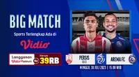 Link Live Streaming BRI Liga 1 2023 Persis Solo Vs Arema FC di Vidio, Minggu 30 Juli