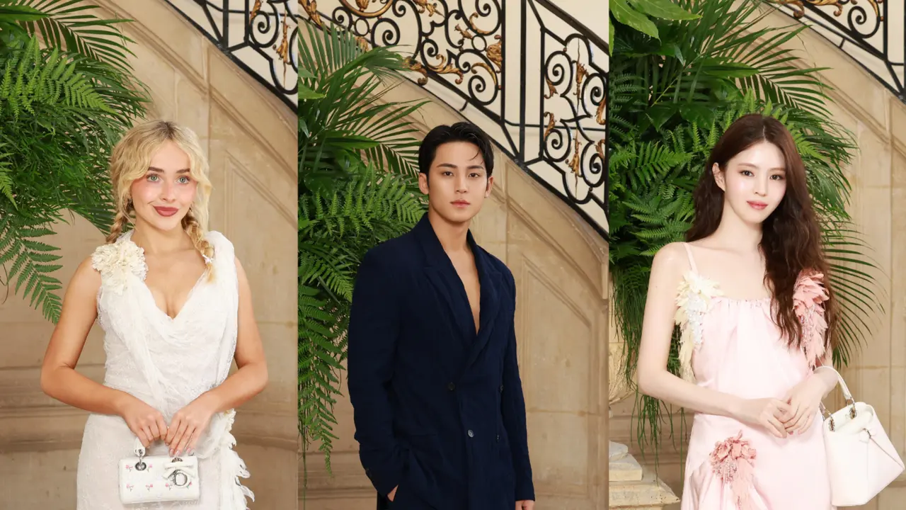 Gaya Terbaik Selebriti di Dior Haute Couture Fall/Winter 2026/2027, Han So Hee hingga MINGYU Tampil Elegan