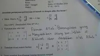 Frustasi Kerjakan Soal Ujian Matematika, Siswa Jawab Pakai Dalil