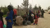 Gambaran warga sipil yang berhasil melarikan diri dari Kota Falluja dan kini berada di kamp terdekat (unhcr.org). 