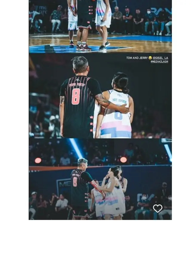 6 Potret Gading Marten dan Gisella Anastasia saat Bertanding Basket Ini Bikin Baper