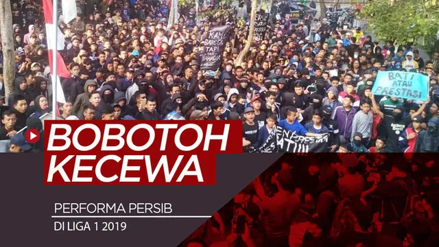 Berita video ratusan Bobotoh menyampaikan kekecewaan yang ditujukan kepada manajemen Persib Bandung, Sabtu (10/8/2019).