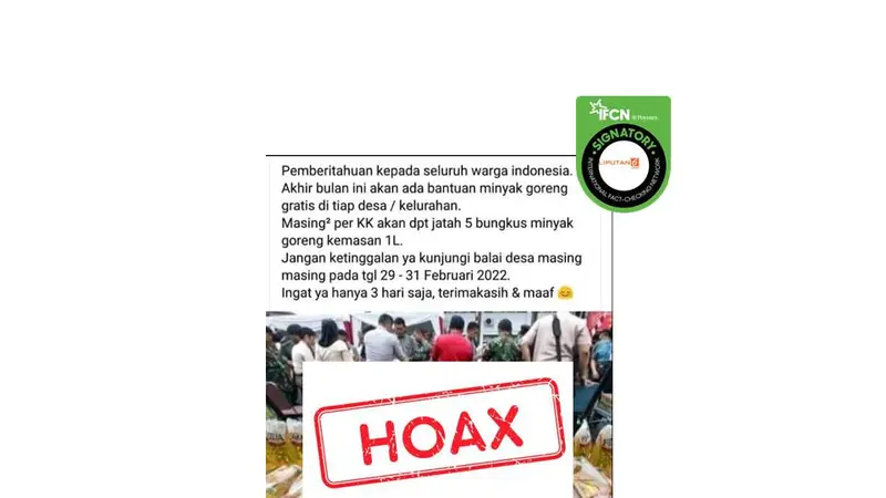 Cek Fakta minyak goreng