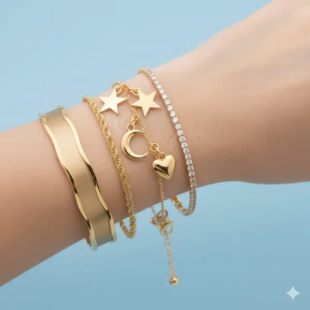 Gelang Emas 18 Karat Italy Model Terbaru Investasi. Gemini