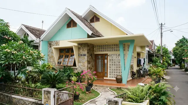 8 Ide Desain Rumah Jengki, Arsitektur Asli Indonesia yang Pesonanya Abadi