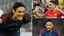 Berikut ini top scorer sementara Liga 1 Prancis 2017/2018 hingga pekan ke-11, Edinson Cavani dan Radamel Falcao bersaing di puncak, Neymar Jr tertinggal. (Kolase foto-foto dari AFP dan AP)