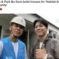 Aktor Park Bo Gum dan Penyanyi Sean Terlibat dalam Pembangunan Rumah Harapan ke-7 bersama Habitat for Humanity (Foto: https://www.allkpop.com/article/2022/09/sean-park-bo-gum-build-houses-for-habitat-for-humanity)