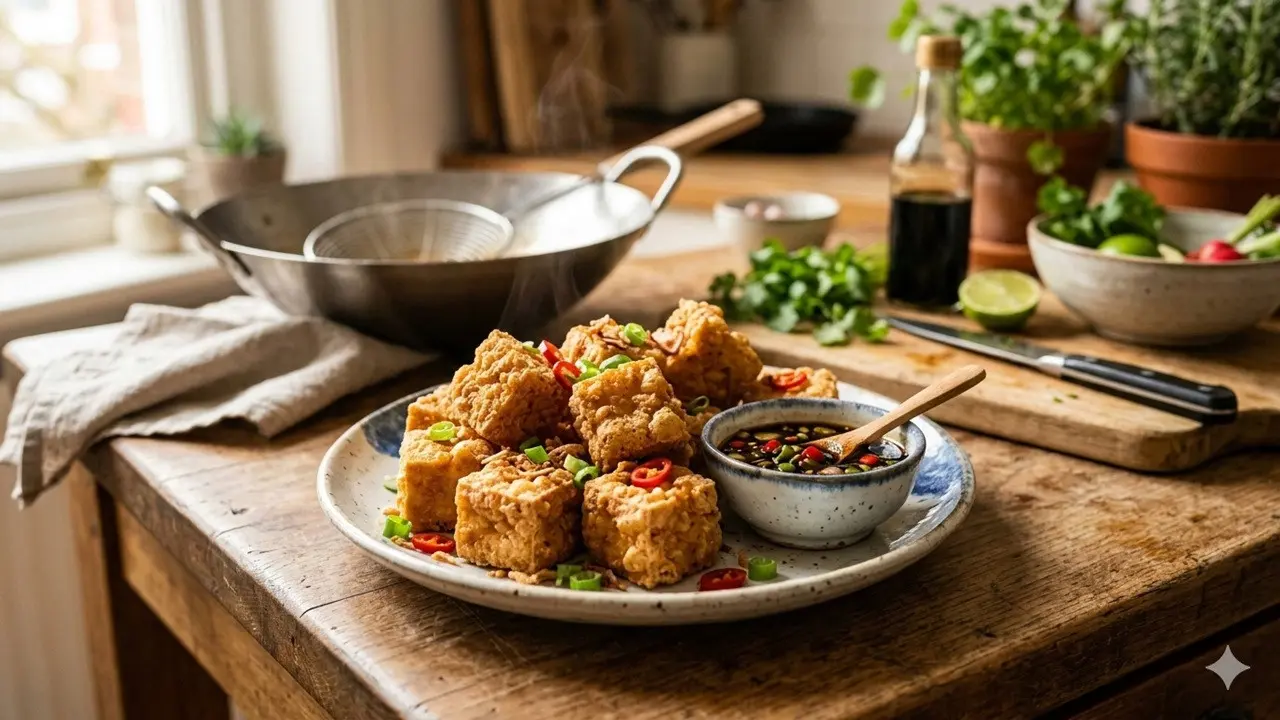 ilustrasi tahu crispy