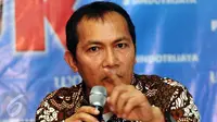 Pimpinan KPK yang baru, Saut Situmorang saat memberikan pendapat dalam diskusi KPK jilid IV yang digelar di Jakarta, Sabtu (19/12/2015). (Liputan6.com/Helmi Fithriansyah)  