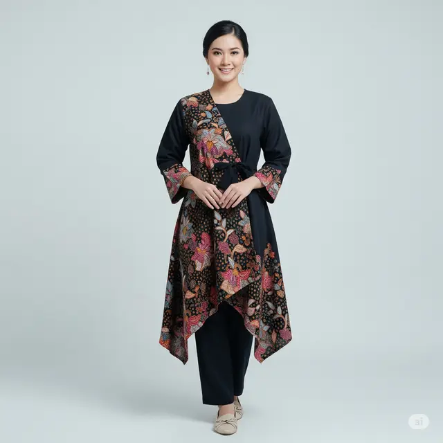 Inspirasi Outfit Batik Anti Buncit untuk Ibu Muda.