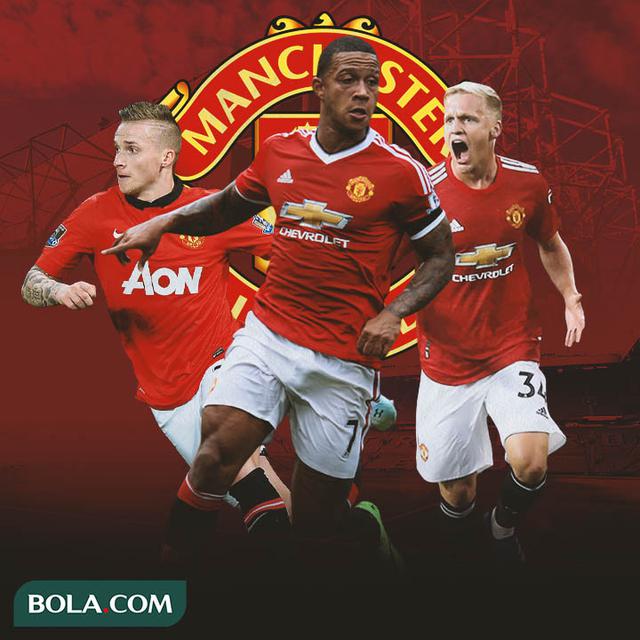 Manchester United - Alexander Buttner, Memphis Depay, Donny van de Beek