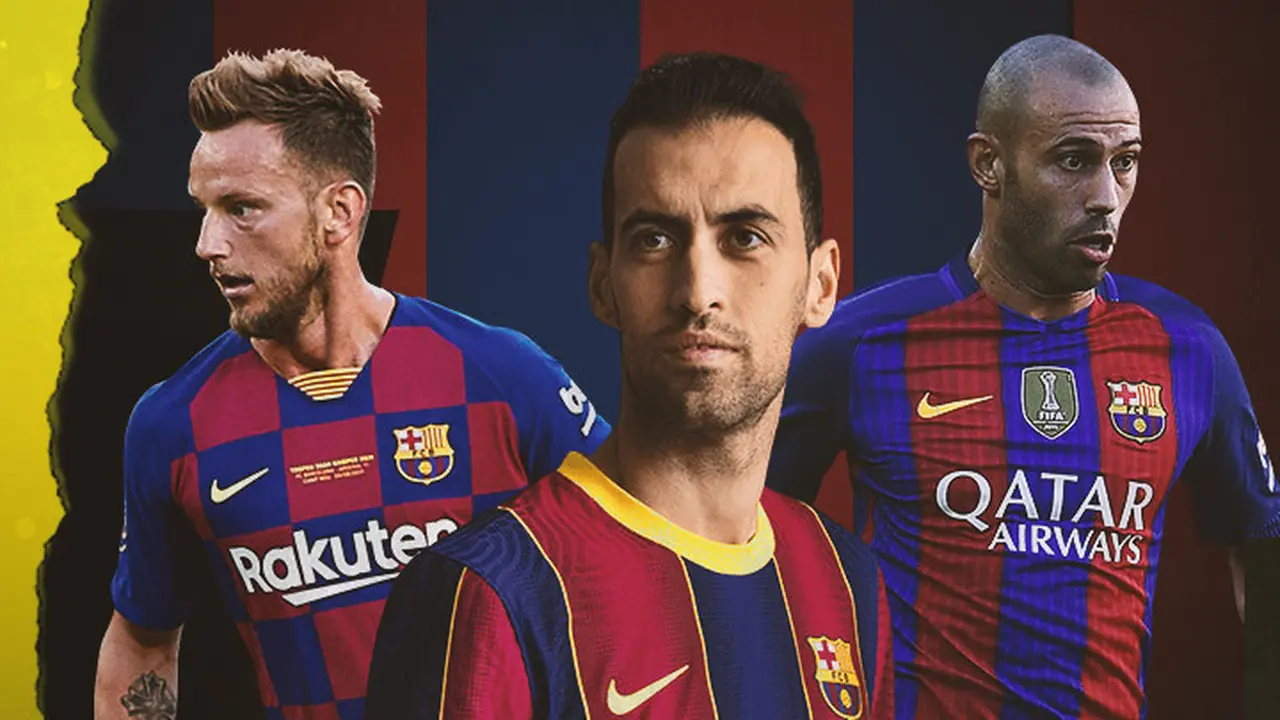 Javier Mascherano, Sergio Busquets dan Ivan Rakitic