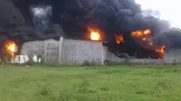 Pabrik Styrofoam di Tangerang Ludes Terbakar