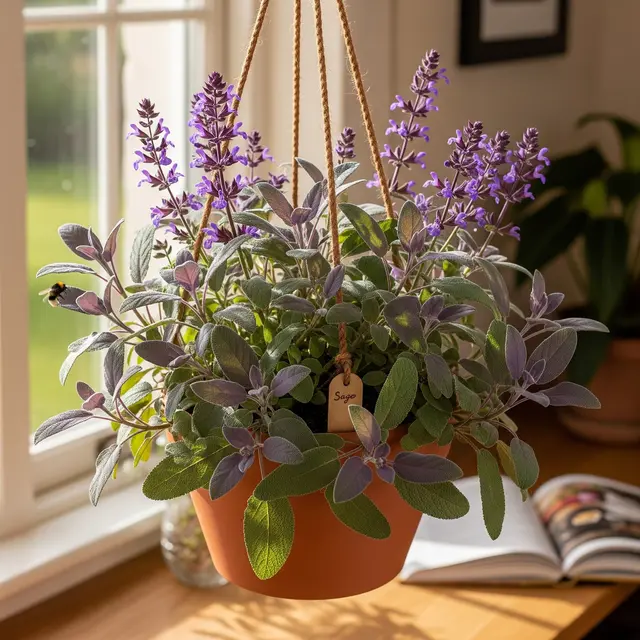 Tanaman Herbal Gantung untuk Rumah Kecil (Image by Gemini AI)