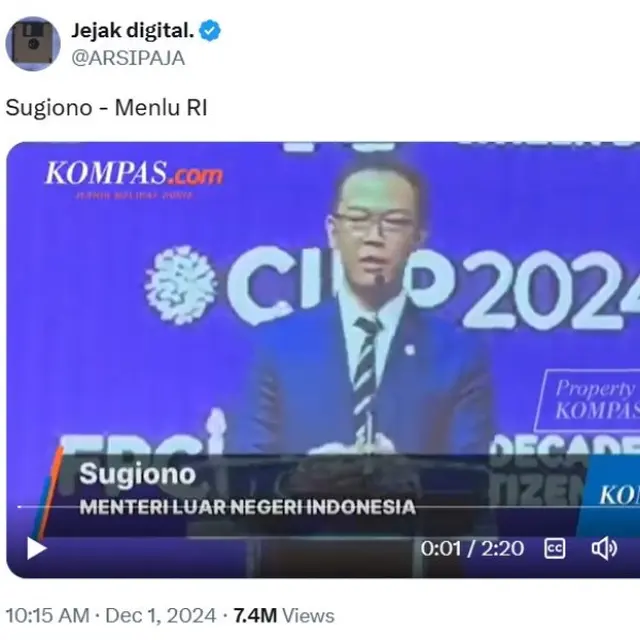 Bahasa Inggris Menlu Sugiono Saat Pidato di Forun Internasional Jadi Sorotan, Warganet Singgung Retno Marsudi
