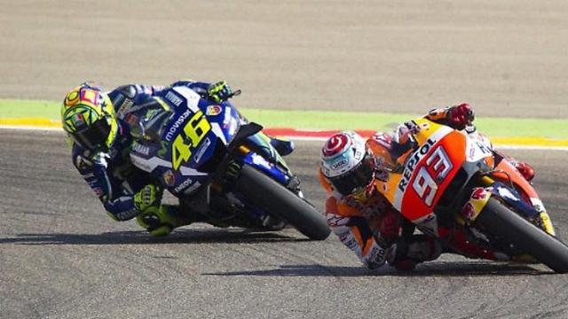 Valentino Rossi dan Marc Marquez