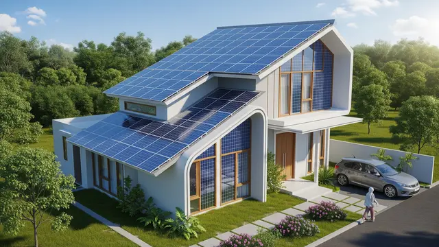 Tipe Rumah untuk Gen Z yang Estetik dan Ramah Lingkungan Model Panel Surya Mandiri