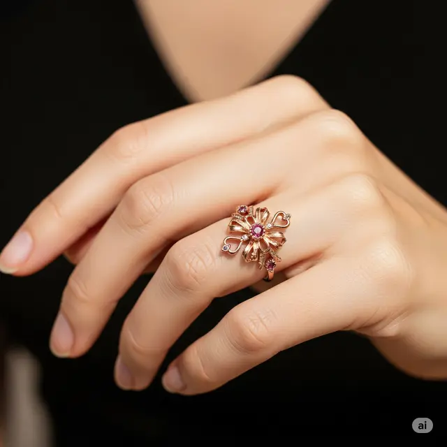 Cincin Victorian Rose Gold