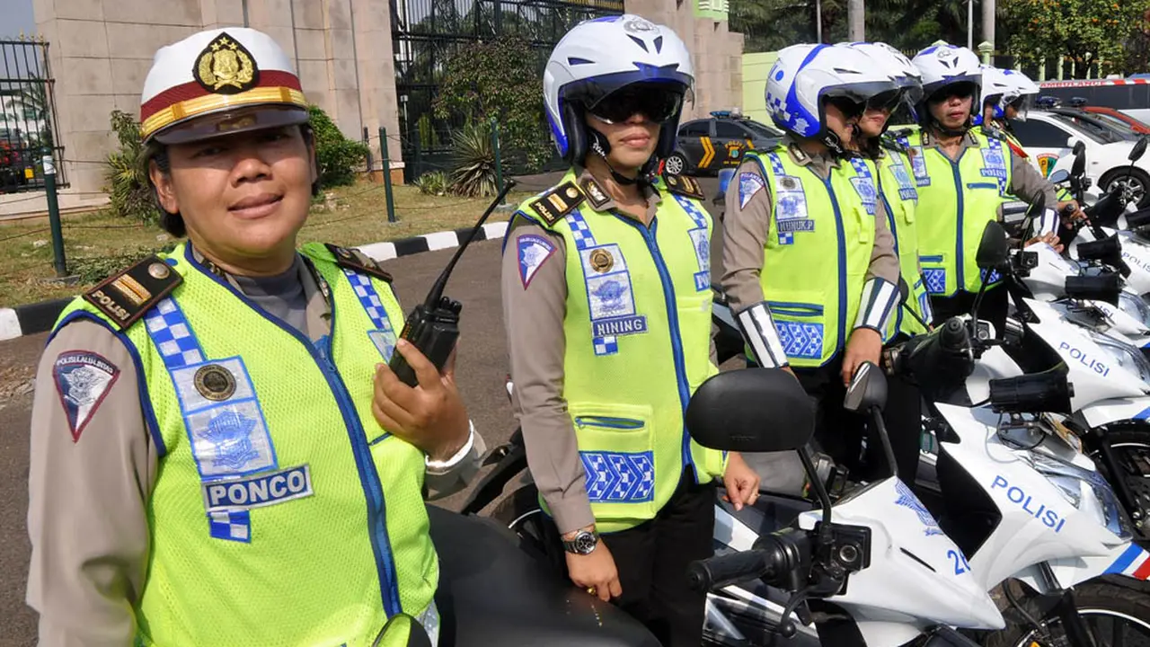 Polwan Cantik Jaga Pelantikan Jokowi-JK
