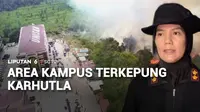 Kebakaran hutan dan lahan di Barito Kuala, Kalimantan Selatan mendekati area kampus. Di tengah kepungan kabut asap di sejumlah daerah, kasus penderita ISPA terus naik.