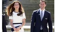 Ekspresi riang Kate Middleton bertemu atlet berlayar Ben Ainslie