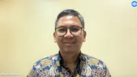 Arys Hilman, Ketua Umum Ikatan Penerbit Indonesia (IKAPI) dalam wawancara daring bersama Liputan6.com via Google Meet. (dok. Liputan6.com/Gabriella Ajeng Larasati).